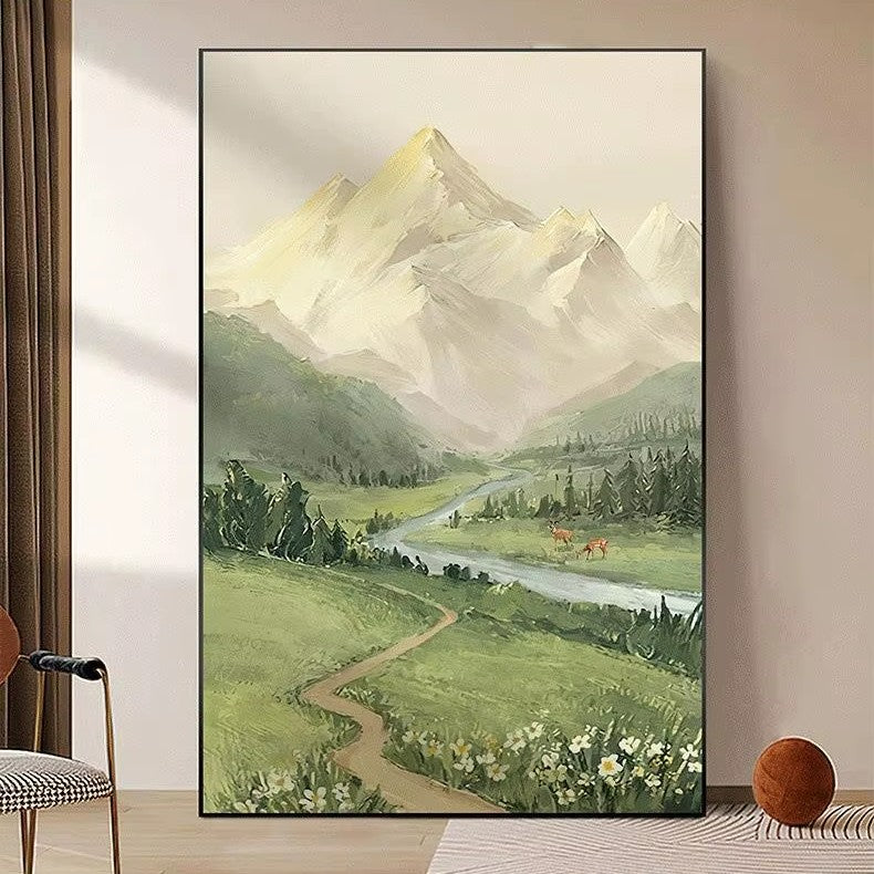 "Highland Serenity" – The Magic of Mountain Nature with a Warm Oil Touch