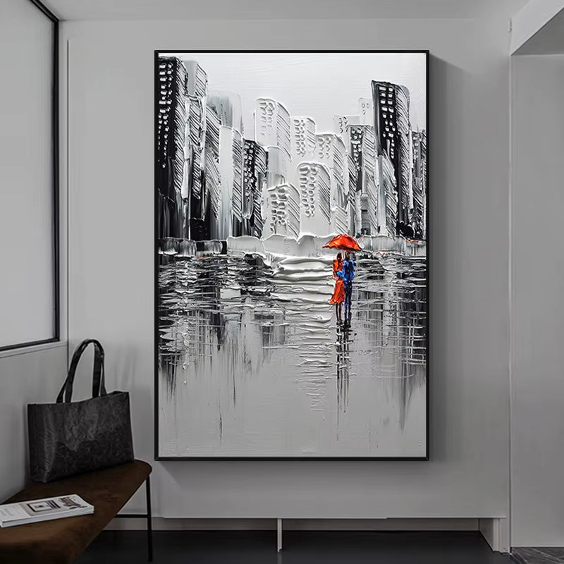 The "Ether of Abstraction" painting – colorful dimensions and a texture rich with energy